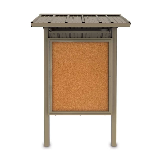 Corkboard, Fabrc, 3 Door, Satin/Burg, 96x48"